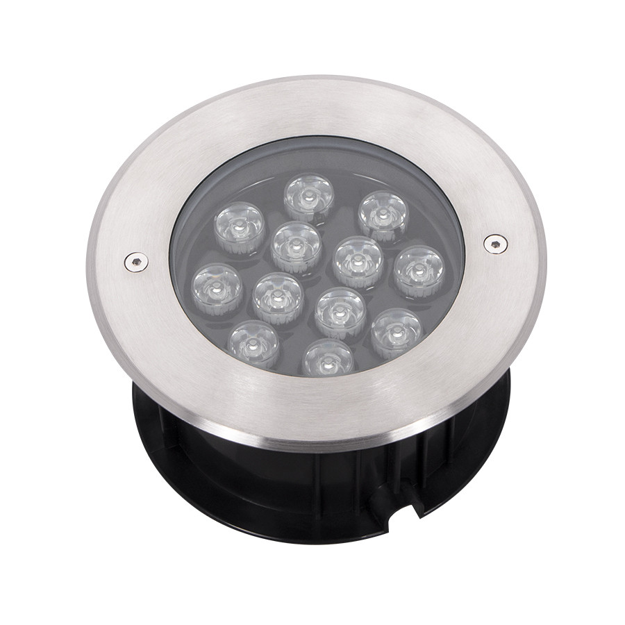 SPOT AU SOL LED ROND FIXE IP65 HP 11W RGB