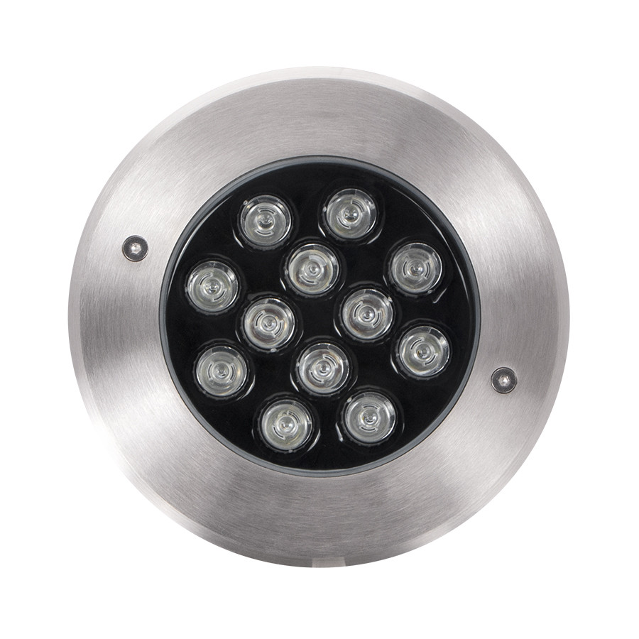 SPOT AU SOL LED ROND FIXE IP65 HP 11W RGB