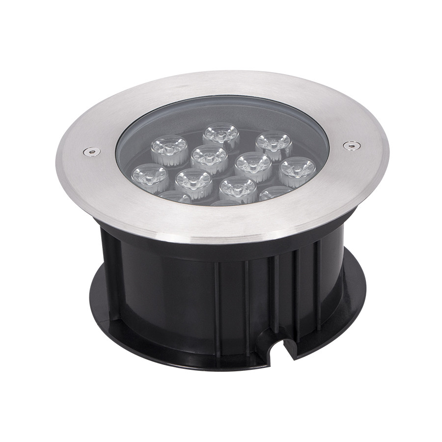 SPOT AU SOL LED ROND FIXE IP65 HP 11W RGB