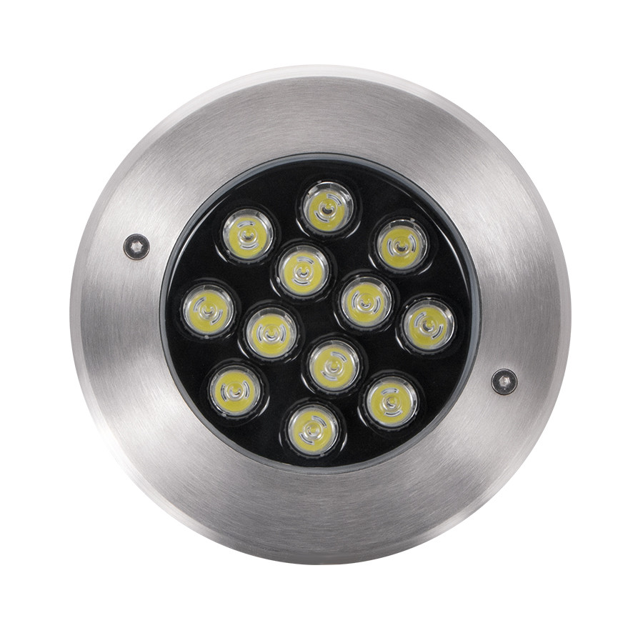 SPOT AU SOL LED ROND FIXE IP65 HP 12W 6000K