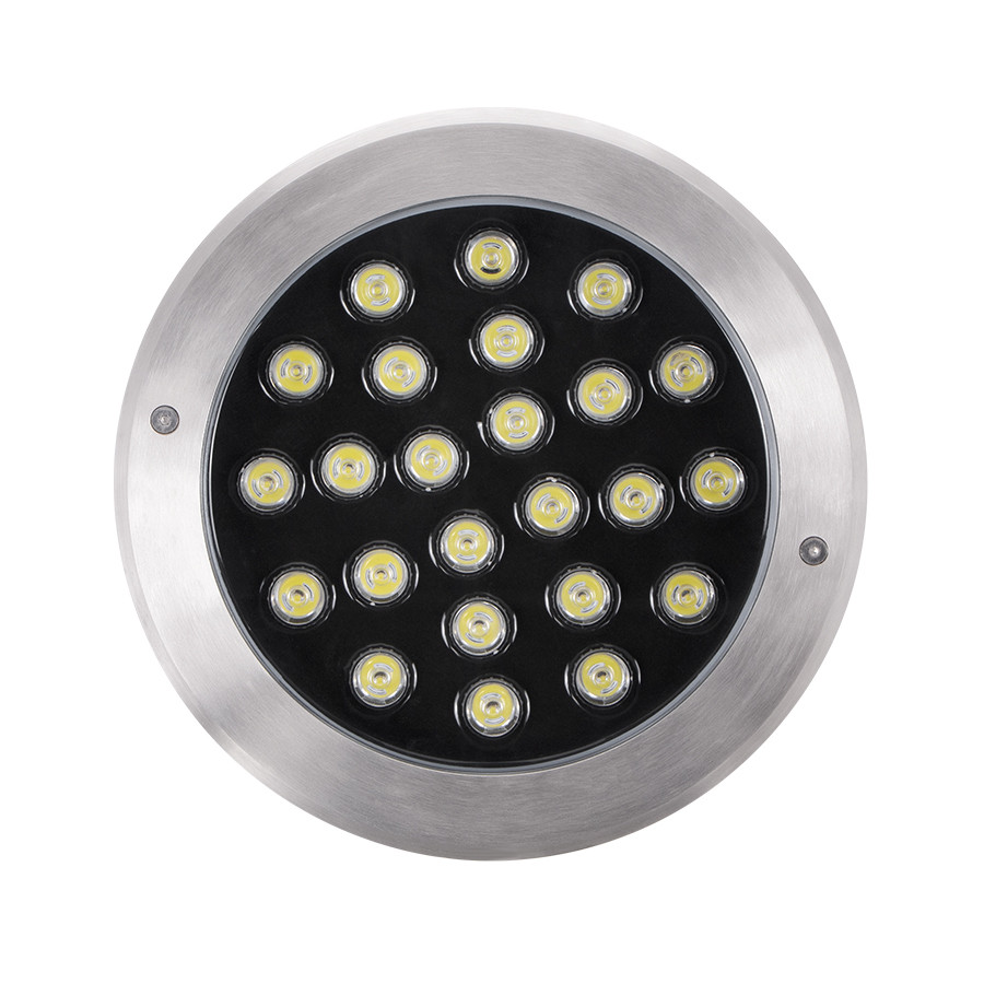 SPOT AU SOL LED ROND FIXE IP65 HP 24W 6000K