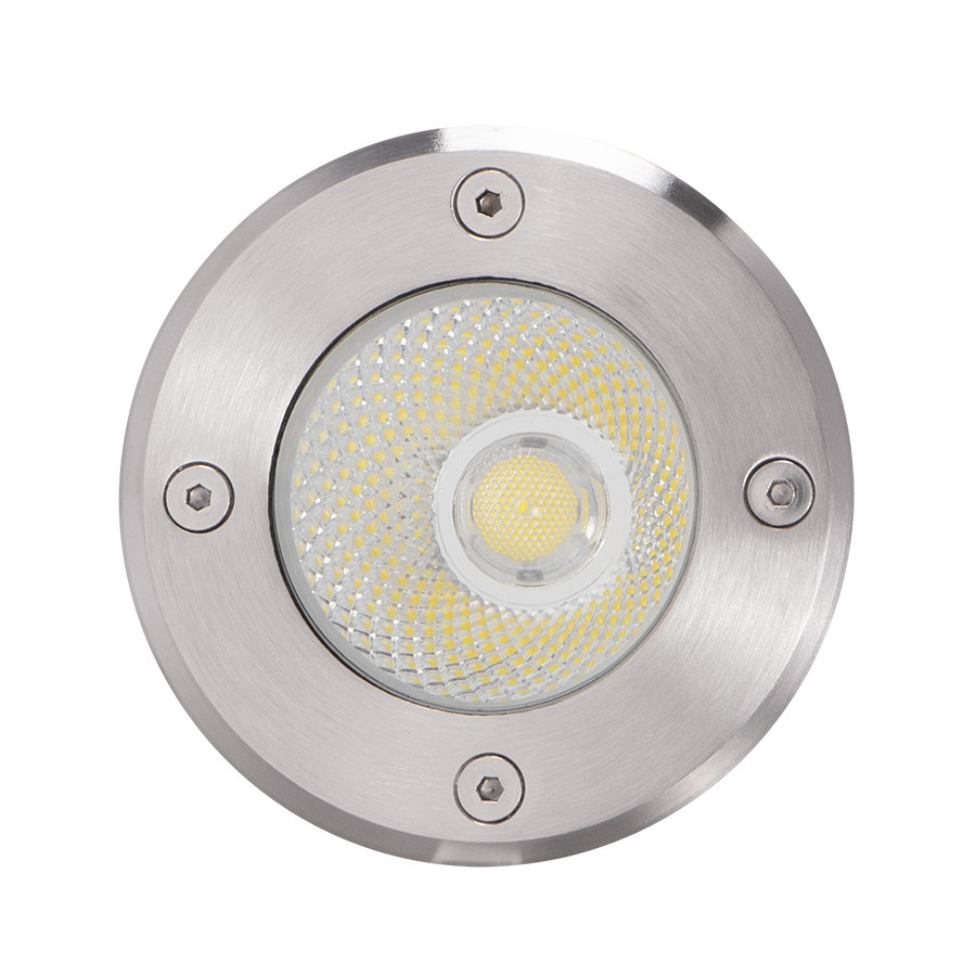 SPOT AU SOL LED A ENCASTRE ROND FIXE IP65 COB 220V