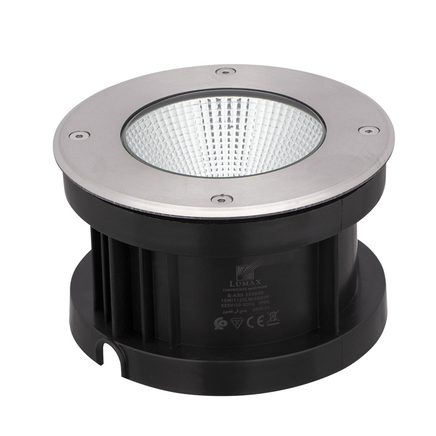 SPOT AU SOL LED A ENCASTRER ROND FIXE IP65 COB 220V