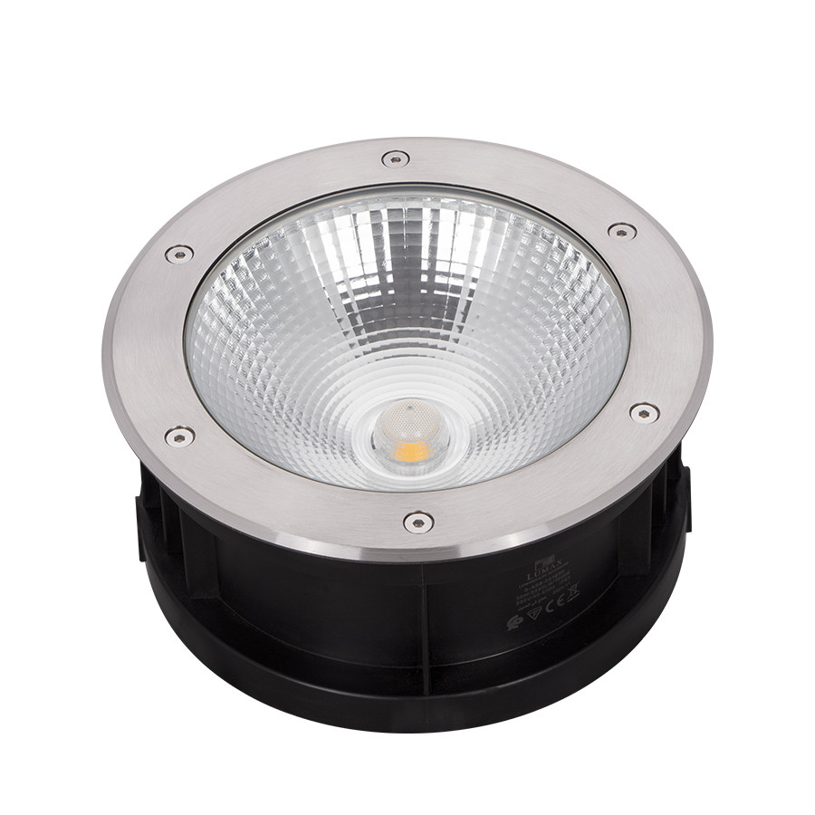 SPOT AU SOL LED ROND FIXE IP65 COB 30W 3000K