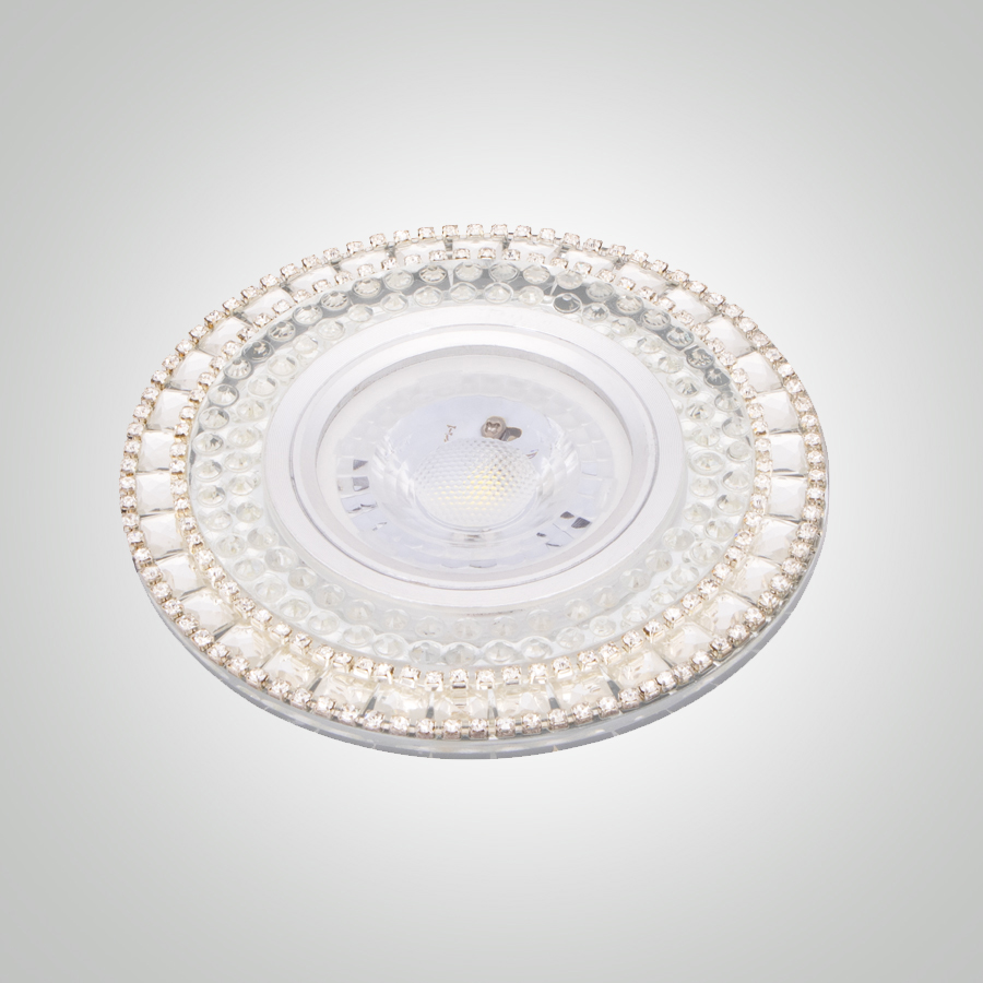 SPOT MR16 A ENCASTRER ROND CRYSTAL + LED 3W