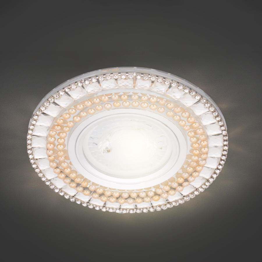 SPOT MR16 A ENCASTRER ROND CRYSTAL + LED 3W