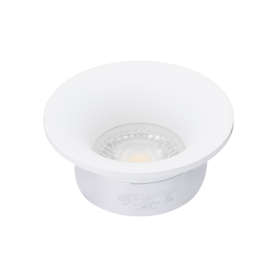 SPOT GU10 ROND FIXE RETRAIT BLANC