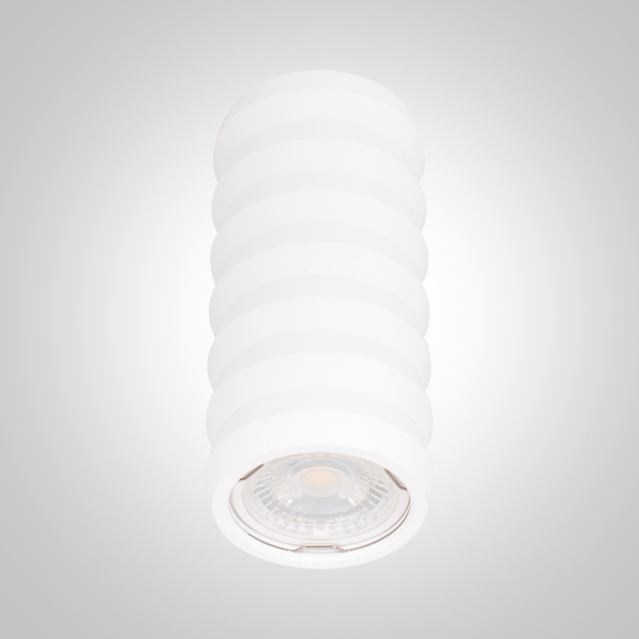 SPOT GU10 CYLINDRIQUE APPARENT ALUMINIUM