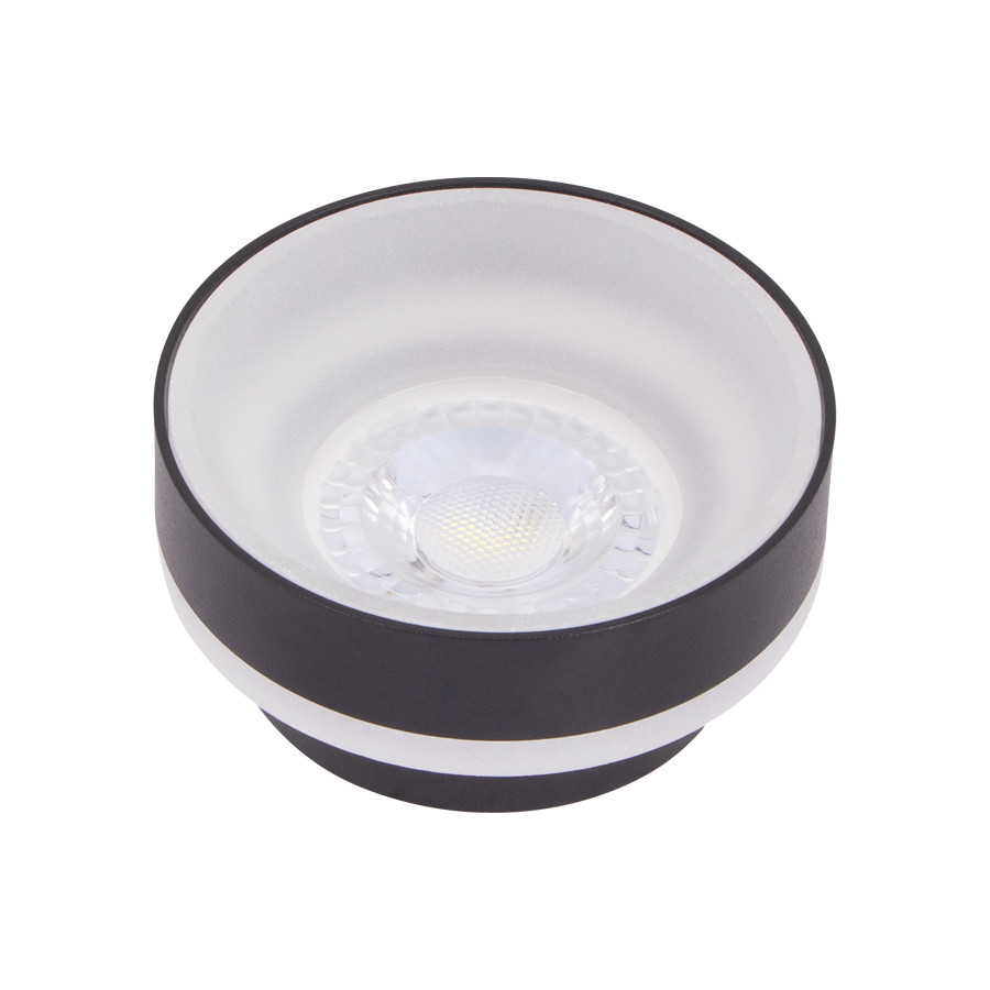 SPOT MR16 ROND FIXE ALUMINIUM+ACRYLIQUE