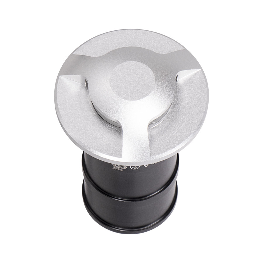 SPOT AU SOL LED ROND FIXE 3 FACES IP65 COB 3W 6000K