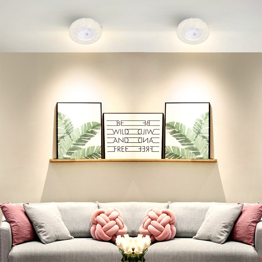 SPOT MR16 A ENCASTRER ROND 3D GLASS + CRYSTAL + LED 3W