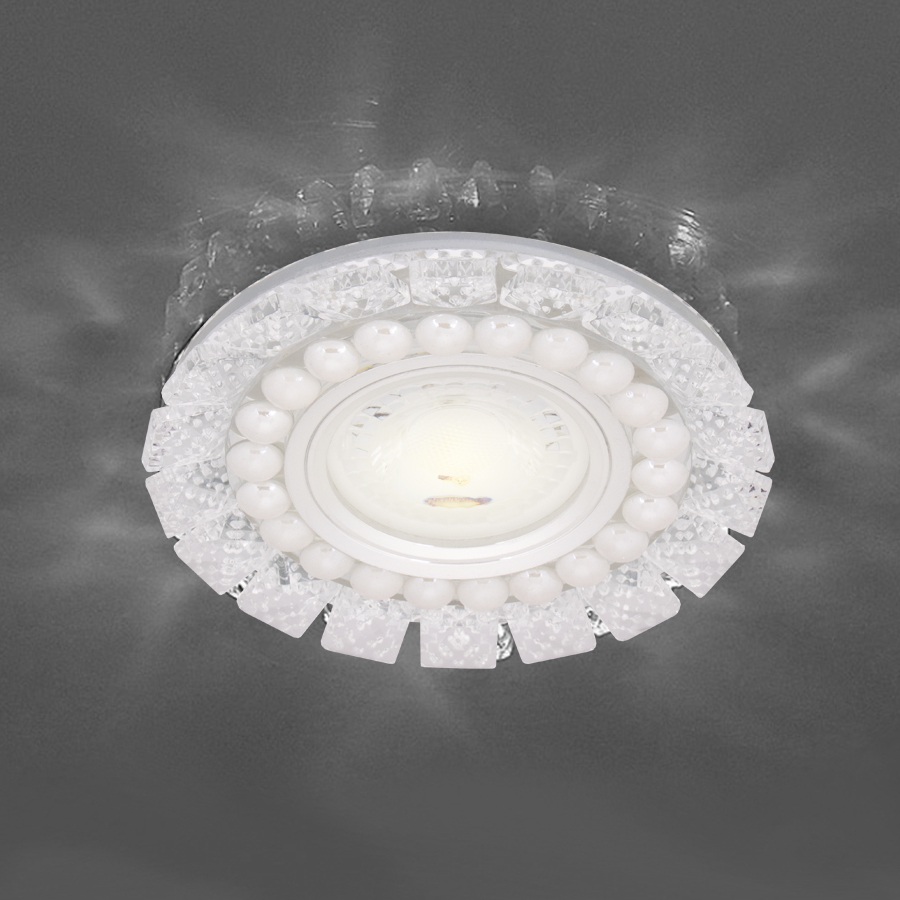 SPOT MR16 A ENCASTRER ROND CRYSTAL + LED 3W