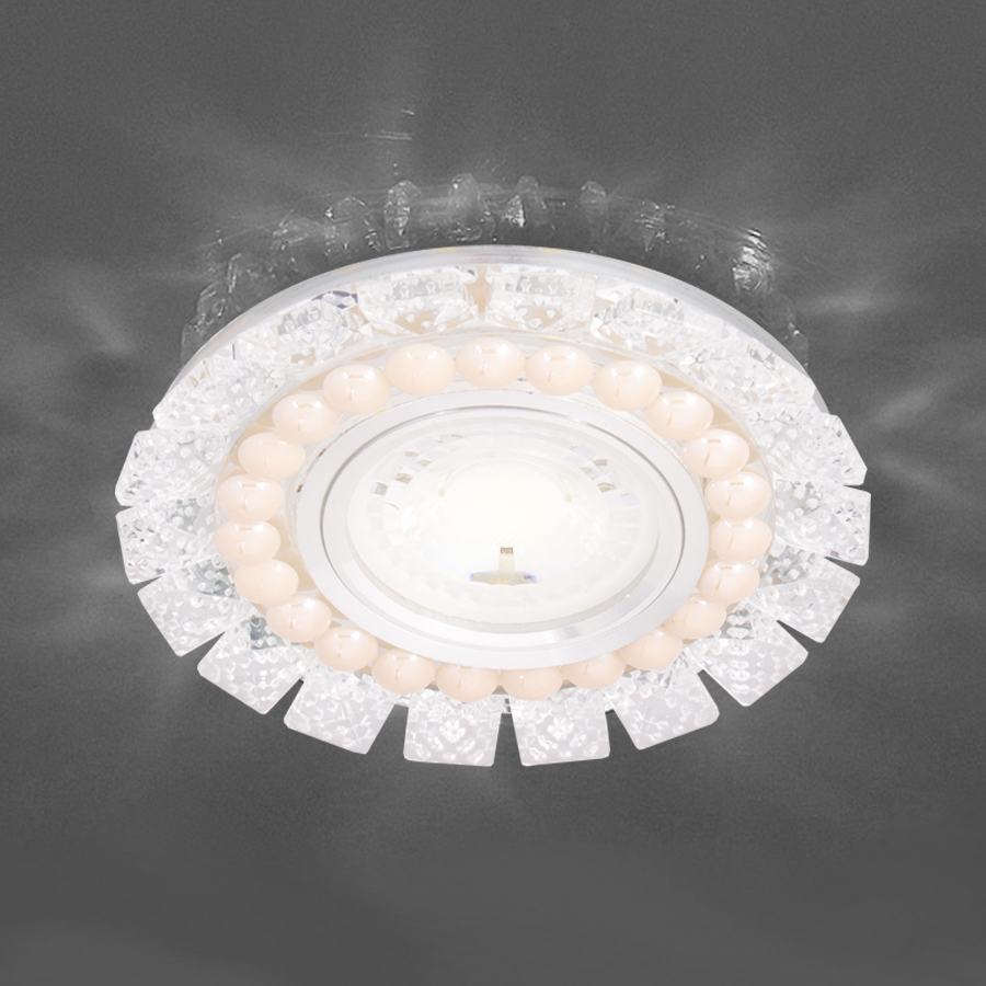 SPOT MR16 A ENCASTRER ROND CRYSTAL + LED 3W