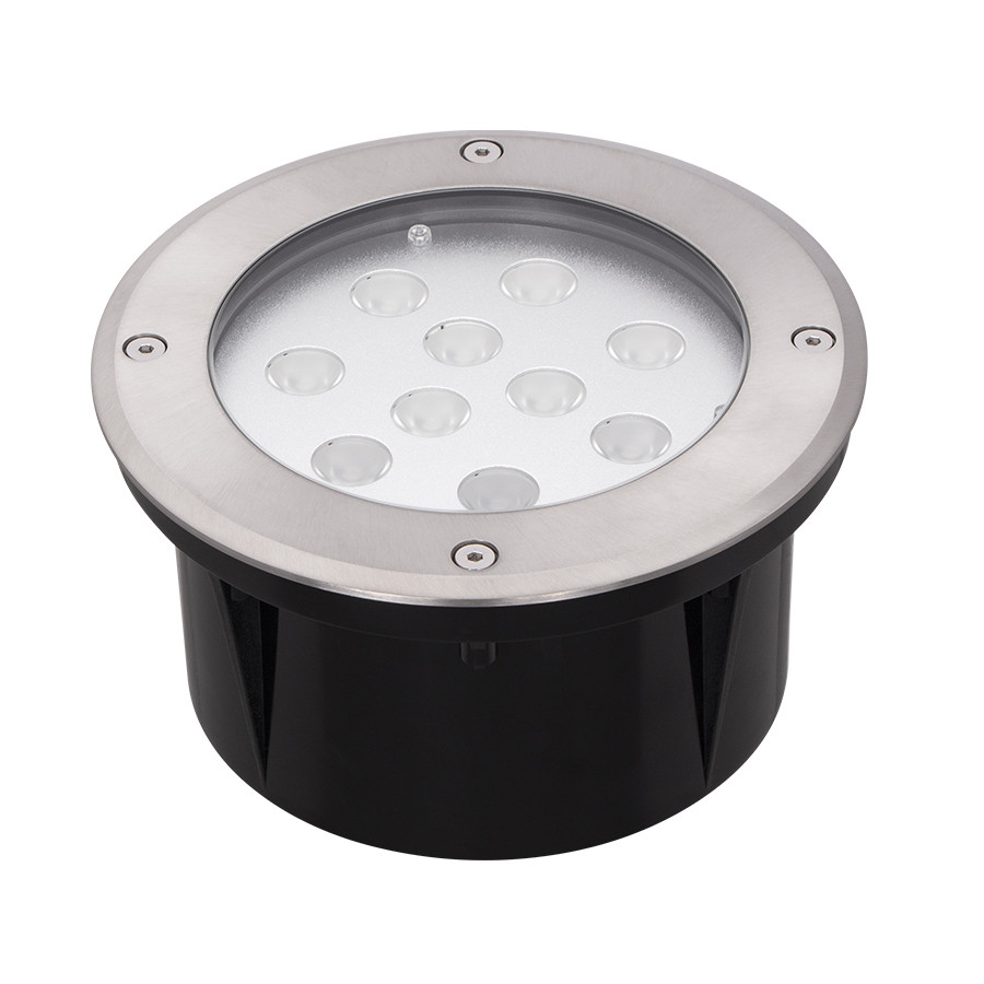 SPOT AU SOL LED ROND FIXE IP67 HP 10W 6500K