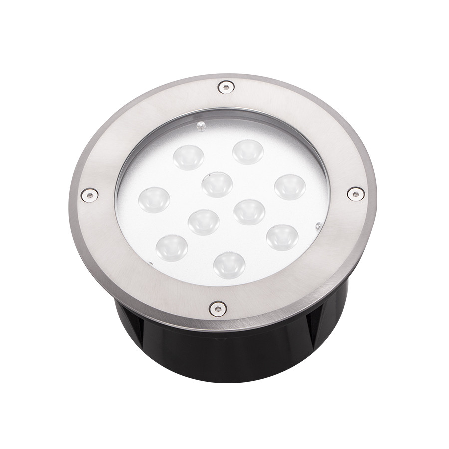 SPOT AU SOL LED ROND FIXE IP67 HP 10W 6500K