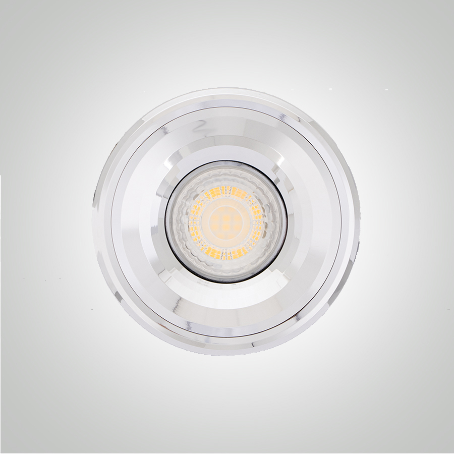 SPOT MR16 A ENCASTRER ROND FIXE ALUMINIUM
