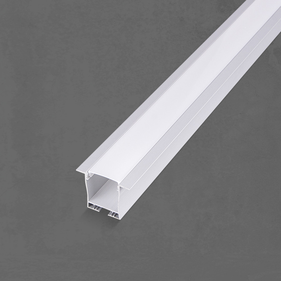 Profilé LED angle aluminium noir couvercle blanc - VISIONAIR Maroc