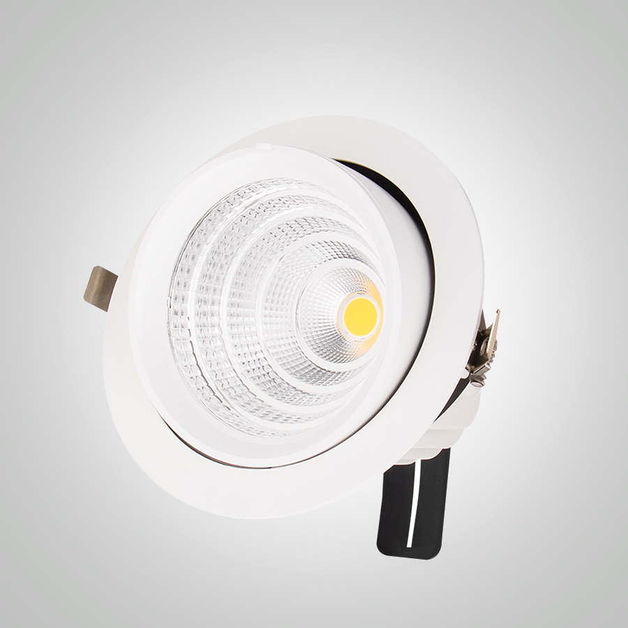 Spot à encastrer rond orientable COB 40W 4000K