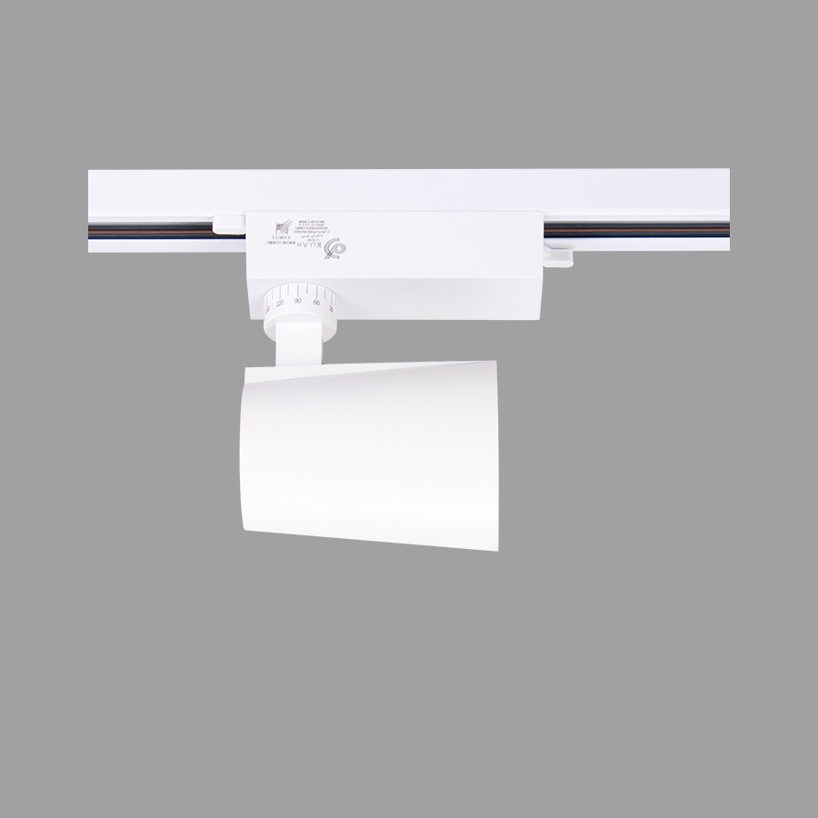 SPOT SUR RAIL LED ORIENTABLE blanc 18W 4000K