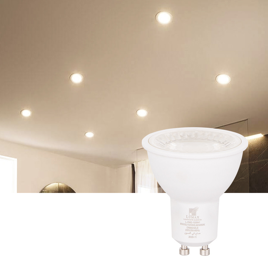 LAMPE GU10 220V 6W 38° 3000K