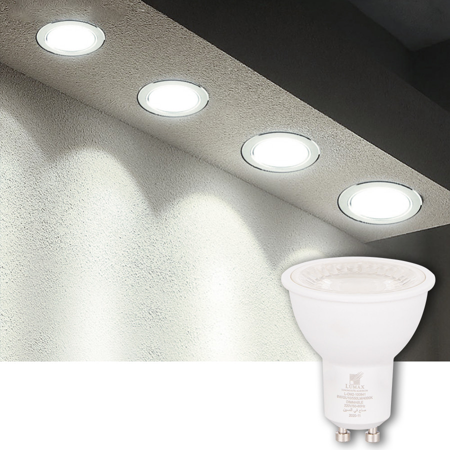 LAMPE GU10 220V 8W 38° 6500K