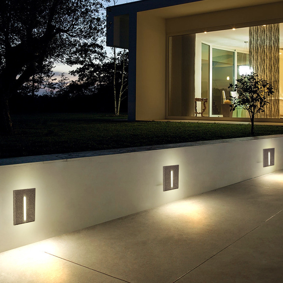 BALISAGE LED RECTANGULAIRE IP54 3W 3000K