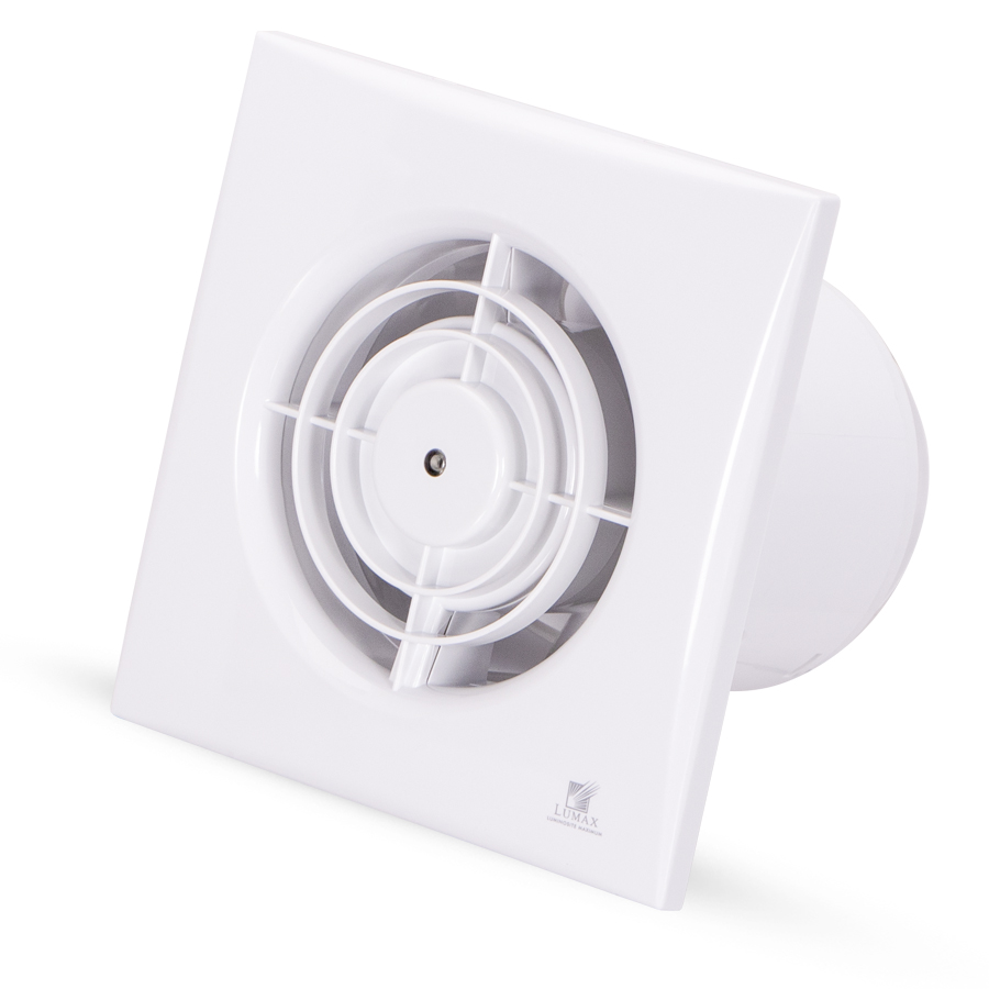 EXTRACTEUR D'AIR CARRE BLANC 4" 130m³/h