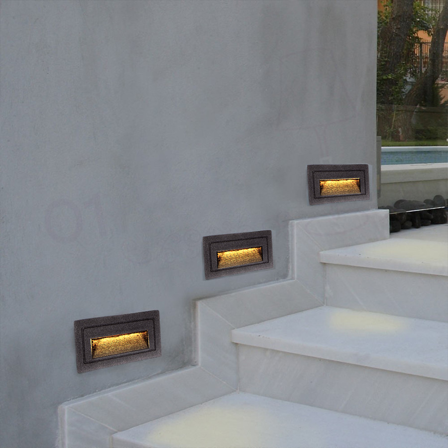 BALISAGE LED RECTANGULAIRE IP54 3W 3000K