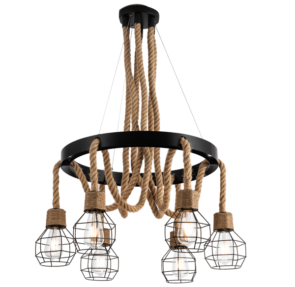 LUSTRE 6XE27 220V D720*1200
