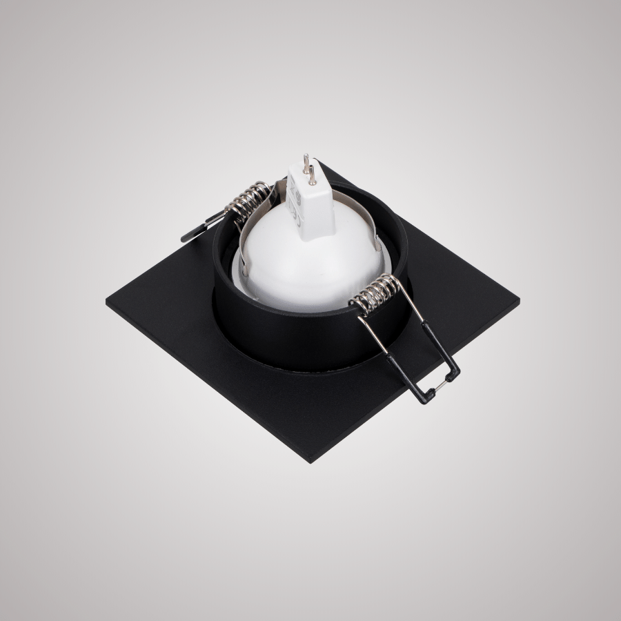 CADRE POUR SPOT MR16 FIXE A ENCASTRER CARRE ALUMINIUM