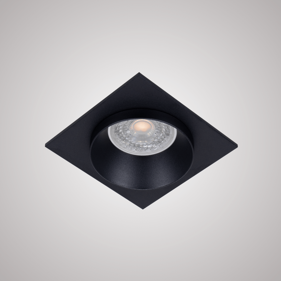 CADRE POUR SPOT MR16 FIXE A ENCASTRER CARRE ALUMINIUM