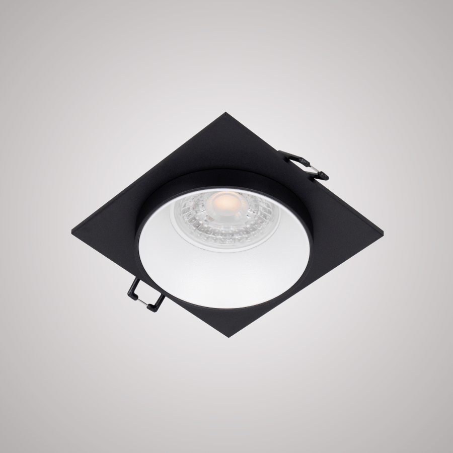 CADRE POUR SPOT MR16 FIXE A ENCASTRER CARRE ALUMINIUM