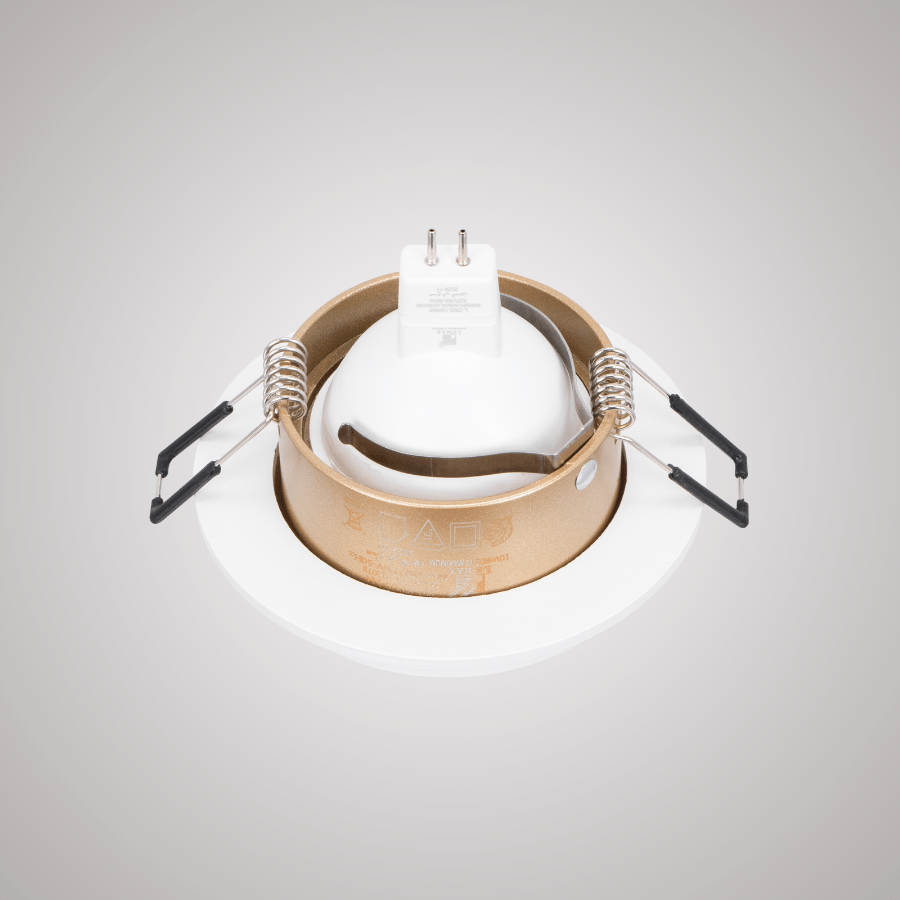 CADRE POUR SPOT MR16 FIXE A ENCASTRER ROND ALUMINIUM
