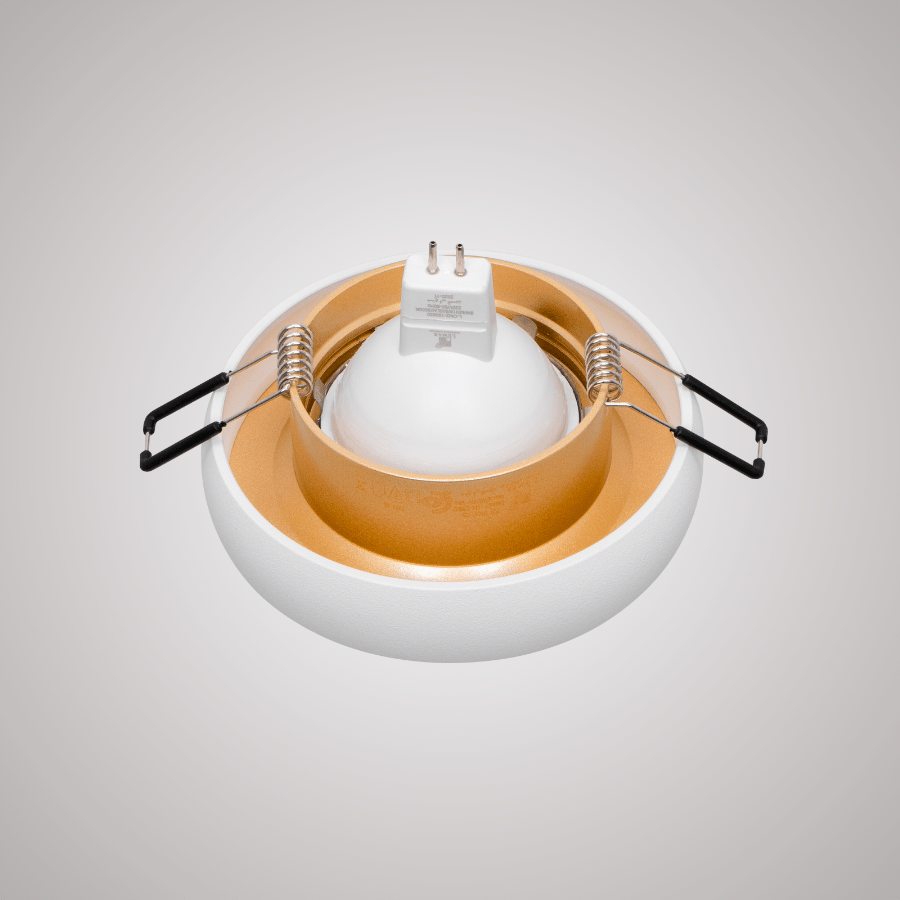 CADRE POUR SPOT MR16 A ENCASTRER ROND ALUMINIUM TROY