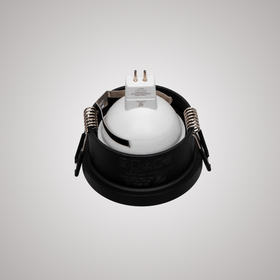 CADRE POUR SPOT MR16 FIXE A ENCASTRER ROND ALUMNIUM